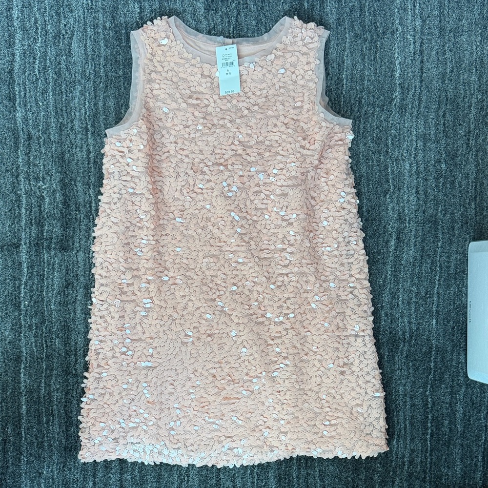 GAP Girls Peach Sequin Sleeveless Party Dress